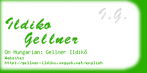 ildiko gellner business card