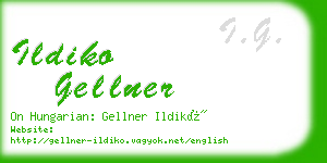 ildiko gellner business card